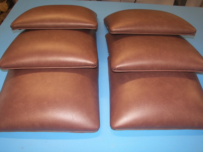 Bar stool cushions.